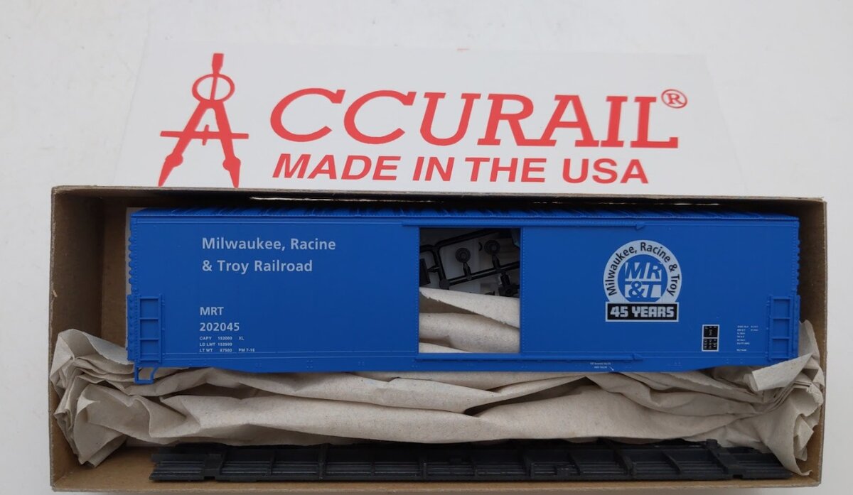 Accurail 84139 202045 HO Milwaukee Racine & Troy 50' Steel Box Car #202045 Kit