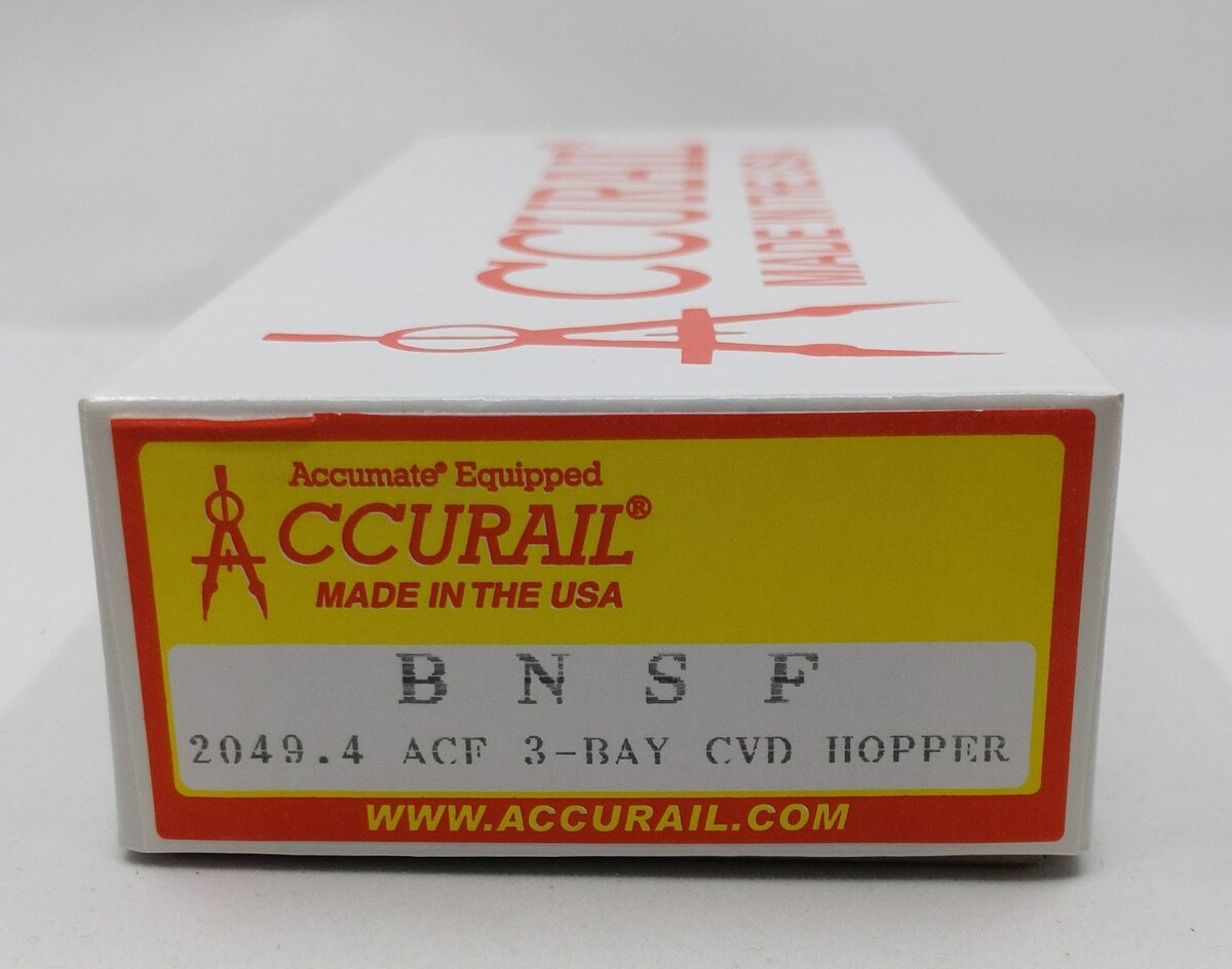 Accurail 2049.4 HO Scale Burlington Northern Santa Fe ACE 3-Bay Covered Hopper