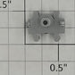 S-Helper 661-13-02-S Silver Plastic Front Wiper Insulator