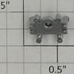S-Helper 661-13-02-S Silver Plastic Front Wiper Insulator