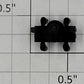 S-Helper 661-13-02-BK Black Plastic Front Wiper Insulator