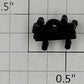 S-Helper 661-13-02-BK Black Plastic Front Wiper Insulator