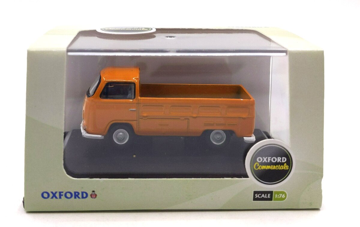 Oxford Diecast 76VW014 1/76 VW Volkswagen T2 Bay Window Pickup Signal Orange