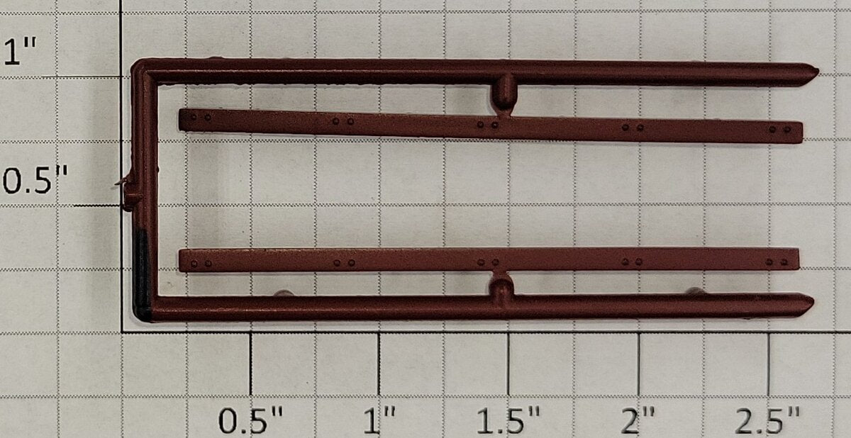 S-Helper 652-04-04-RO Red Oxide Bottom Door Guide Sprue (Set of 2)