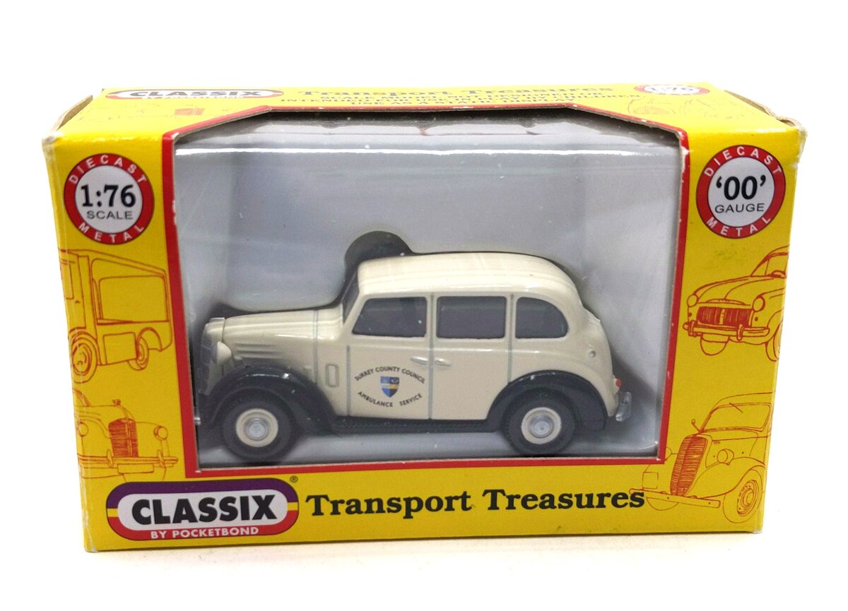 Pocketbond EM76847 1:76 Austin FL1 - Surrey C.C. Ambulance Service