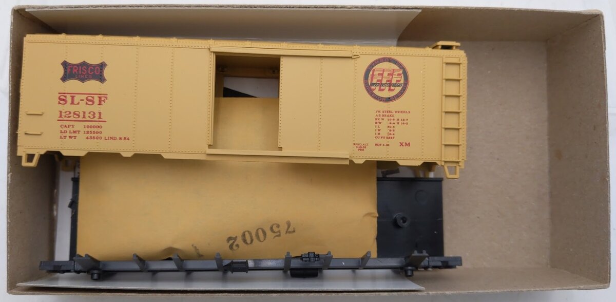 Athearn 1080-3 HO Bev-Bel/C.C. St. Louis&San Francisco Circa 1950' 40'Boxcar Kit
