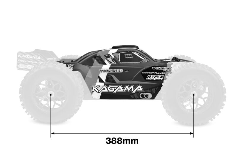Corally 00180-981-3 Kagama XP 6S Green Painted Polycarbonate Body