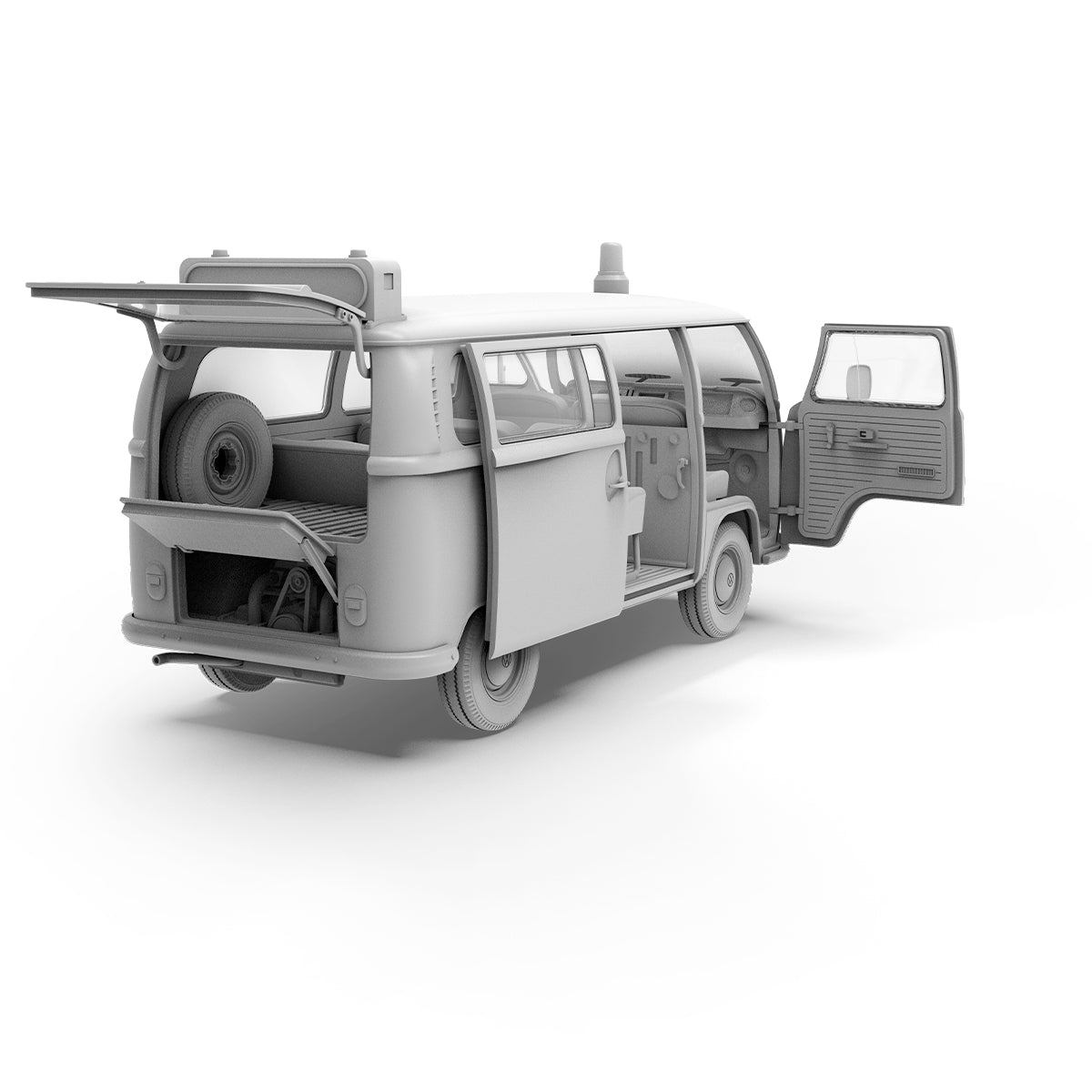 AK Interactive AK35033 1:35 T2 Model 1967 Airport Bus Model Kit