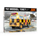 AK Interactive AK35033 1:35 T2 Model 1967 Airport Bus Model Kit