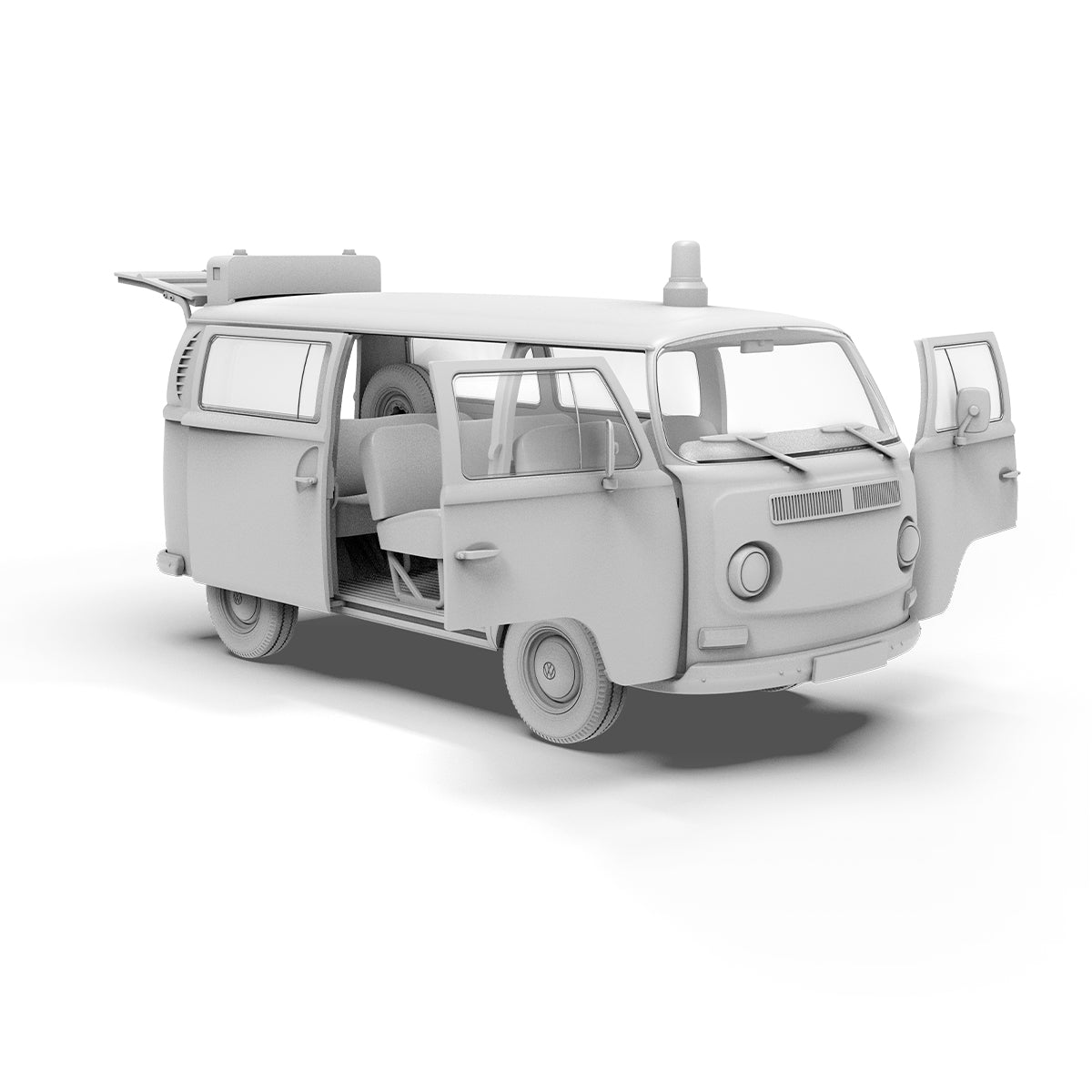 AK Interactive AK35033 1:35 T2 Model 1967 Airport Bus Model Kit