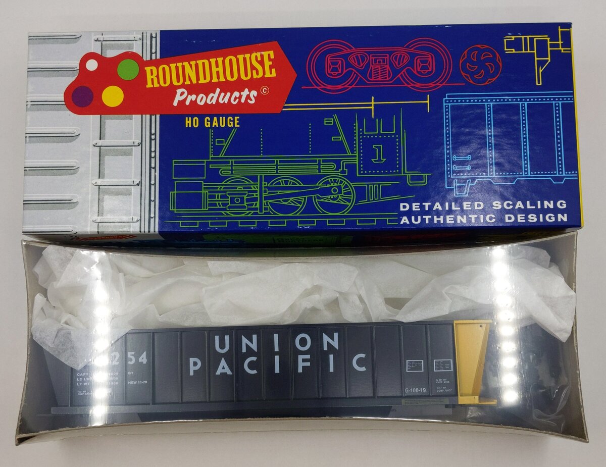 Roundhouse 1662 HO Scale Union Pacific 50' Bath Tub Gondola Car Kit