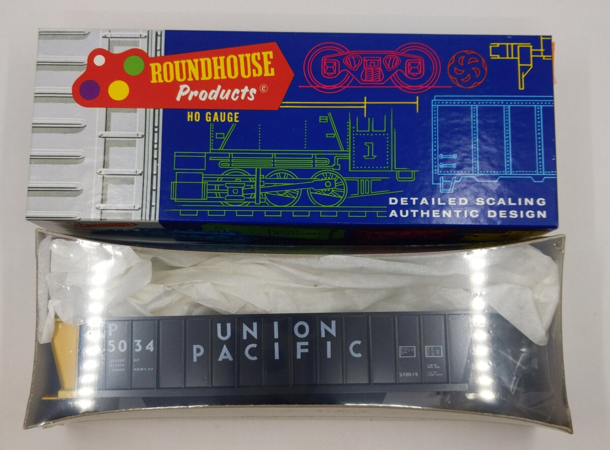 Roundhouse 7754 50' BATHTUB GONDOLA - UNION PACIFIC #35034