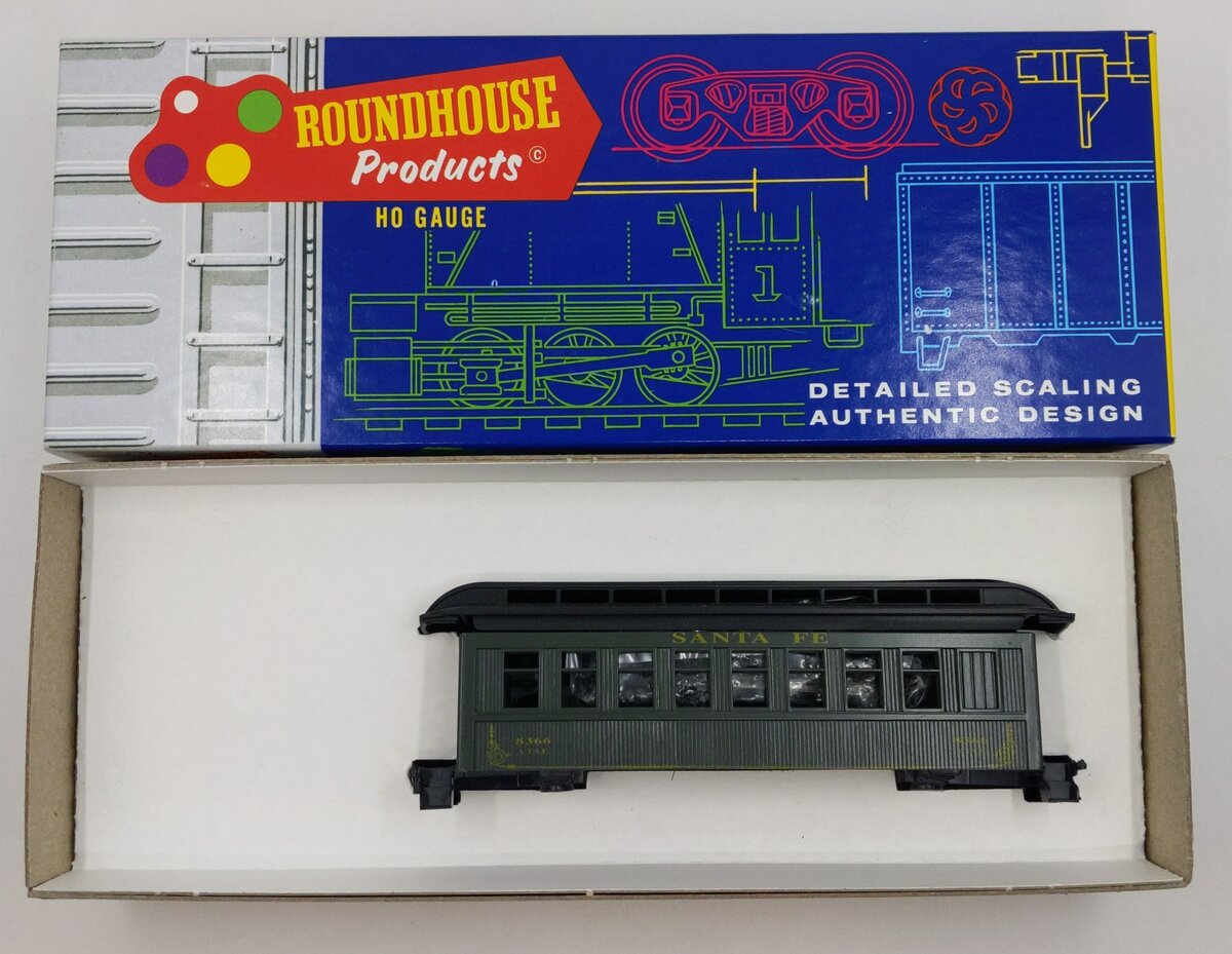 Roundhouse 3753 Santa Fe 34 Ft Overton Coach Car Vintage Kit