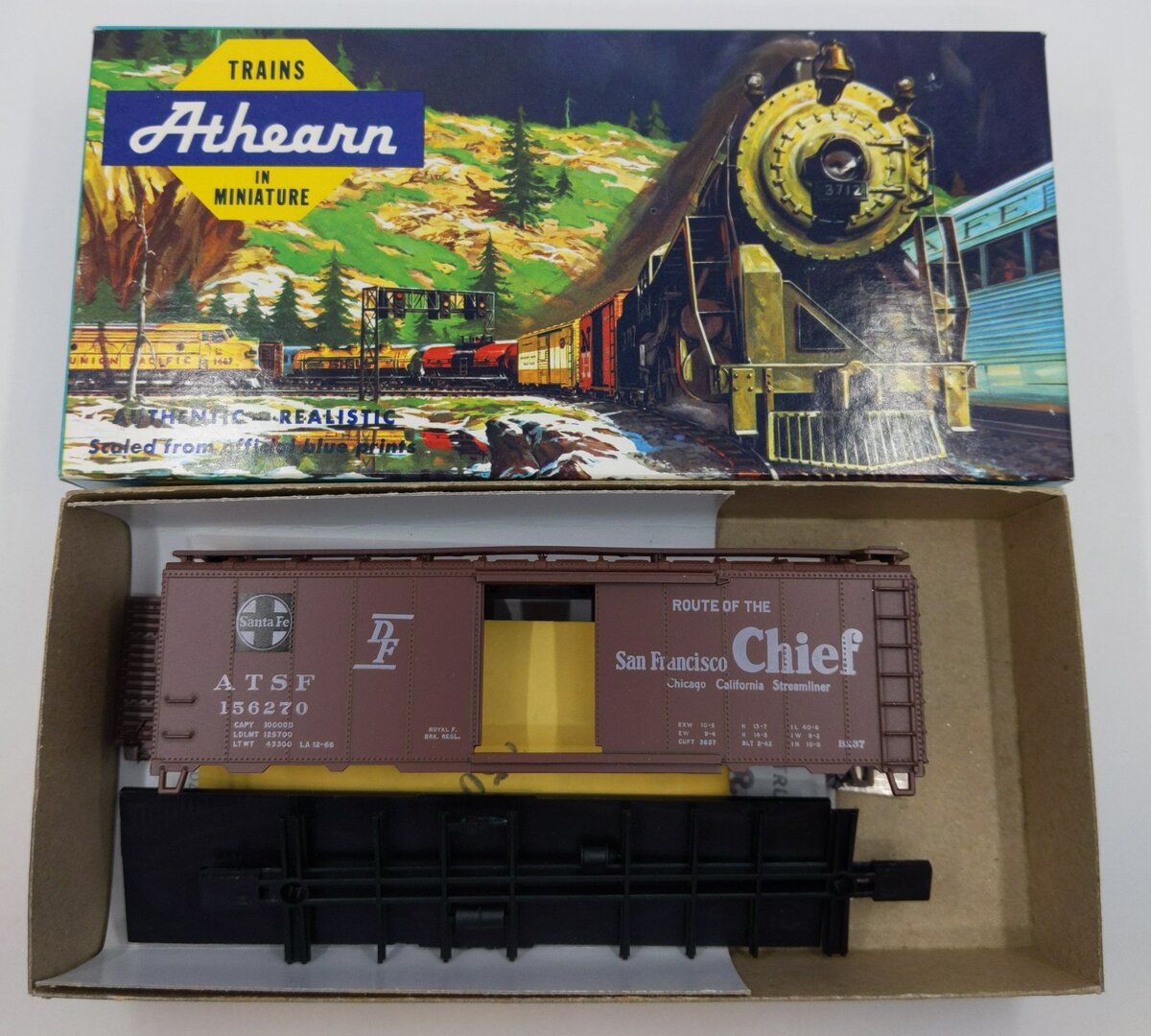 Athearn 5018 ATSF San Francisco Chief 40' Boxcar Kit SANTA FE #156270