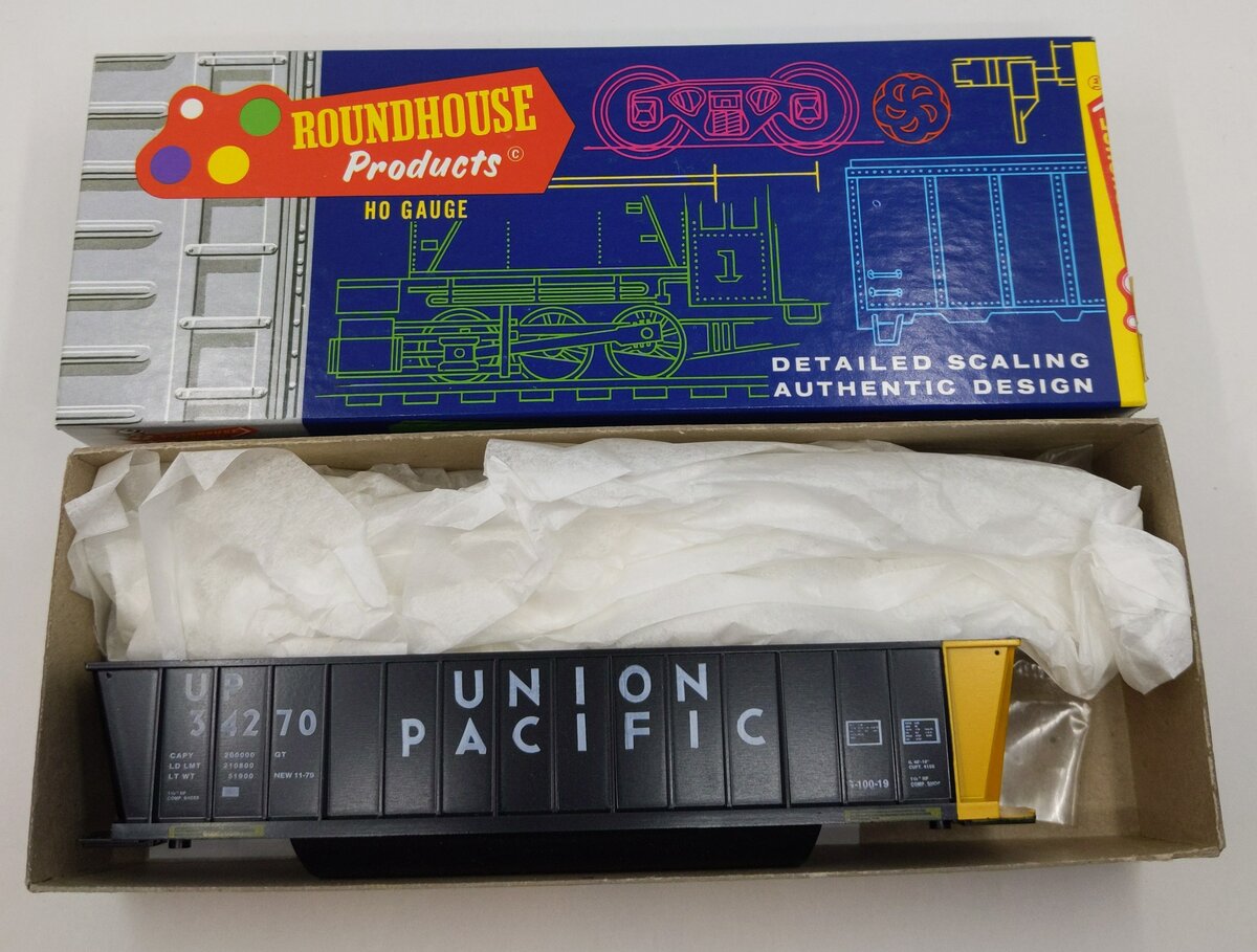 Roundhouse 7754 50' BATHTUB GONDOLA Boxcar Kit - UNION PACIFIC #34270
