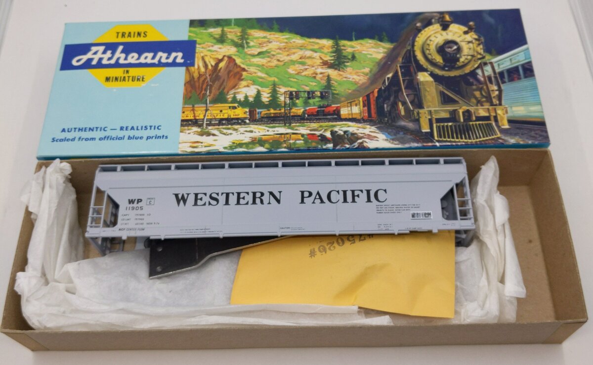 Athearn 2323 HO Western Pacific 55' ACF Center Flow Hopper Kit #11905