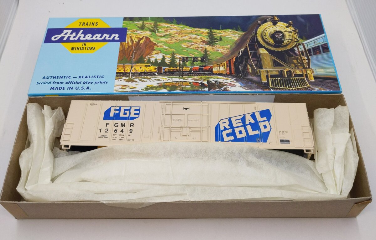 Athearn 5469 HO Scale 57' Mechanical Reefer Real Cold FGMR 12649 Kit