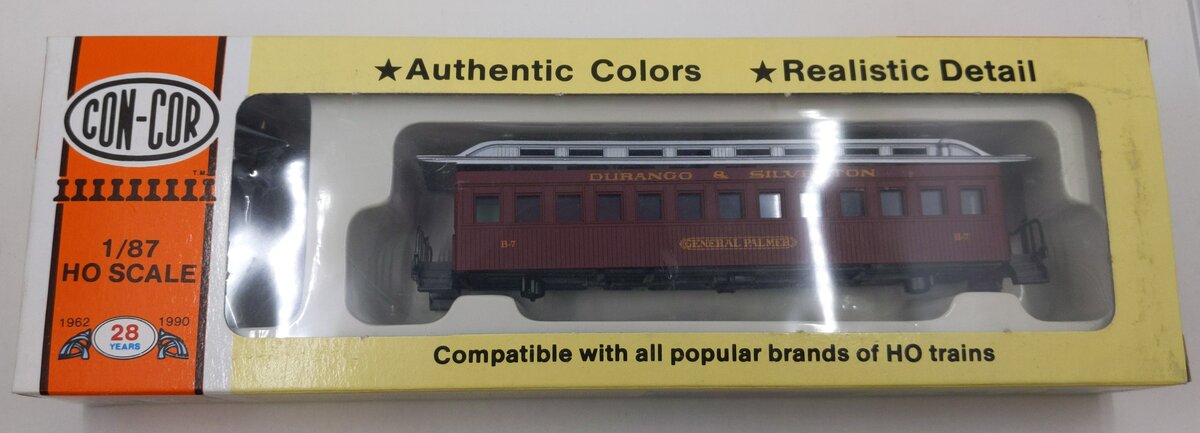 Con-Cor General Palmer HO Old Time Pass. Special Edition Model Train Car