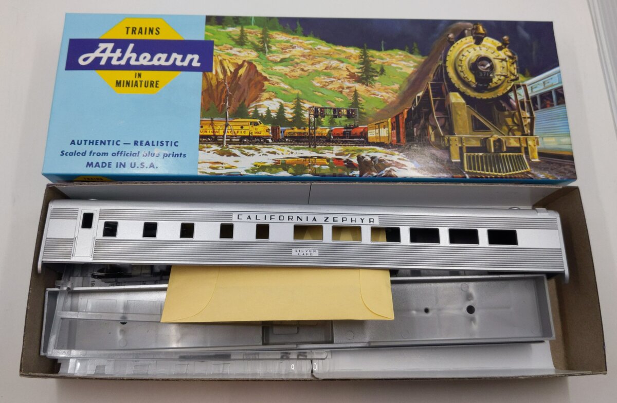 Athearn 2121 HO Scale California Zephyr Diner Passenger Car Kit