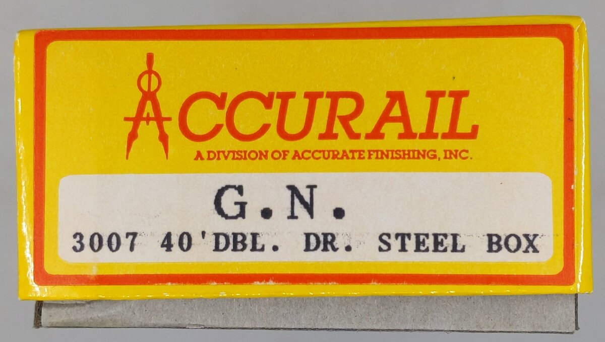 Accurail 3007 HO Scale Great Northern 40' Double Door Steel Boxcar Road #: 3630