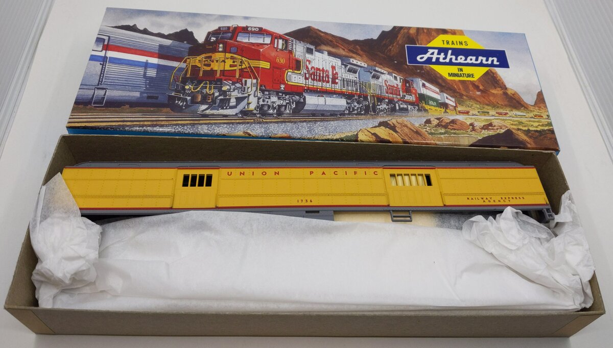 Athearn 2510 HO Standard Baggage Car Union Pacific Kit