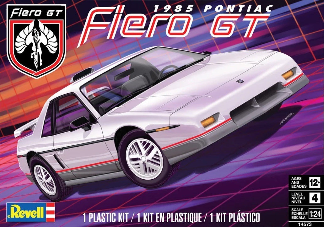 Revell 14573 1:24 1985 Pontiac Fiero GT Car Plastic Model Kit
