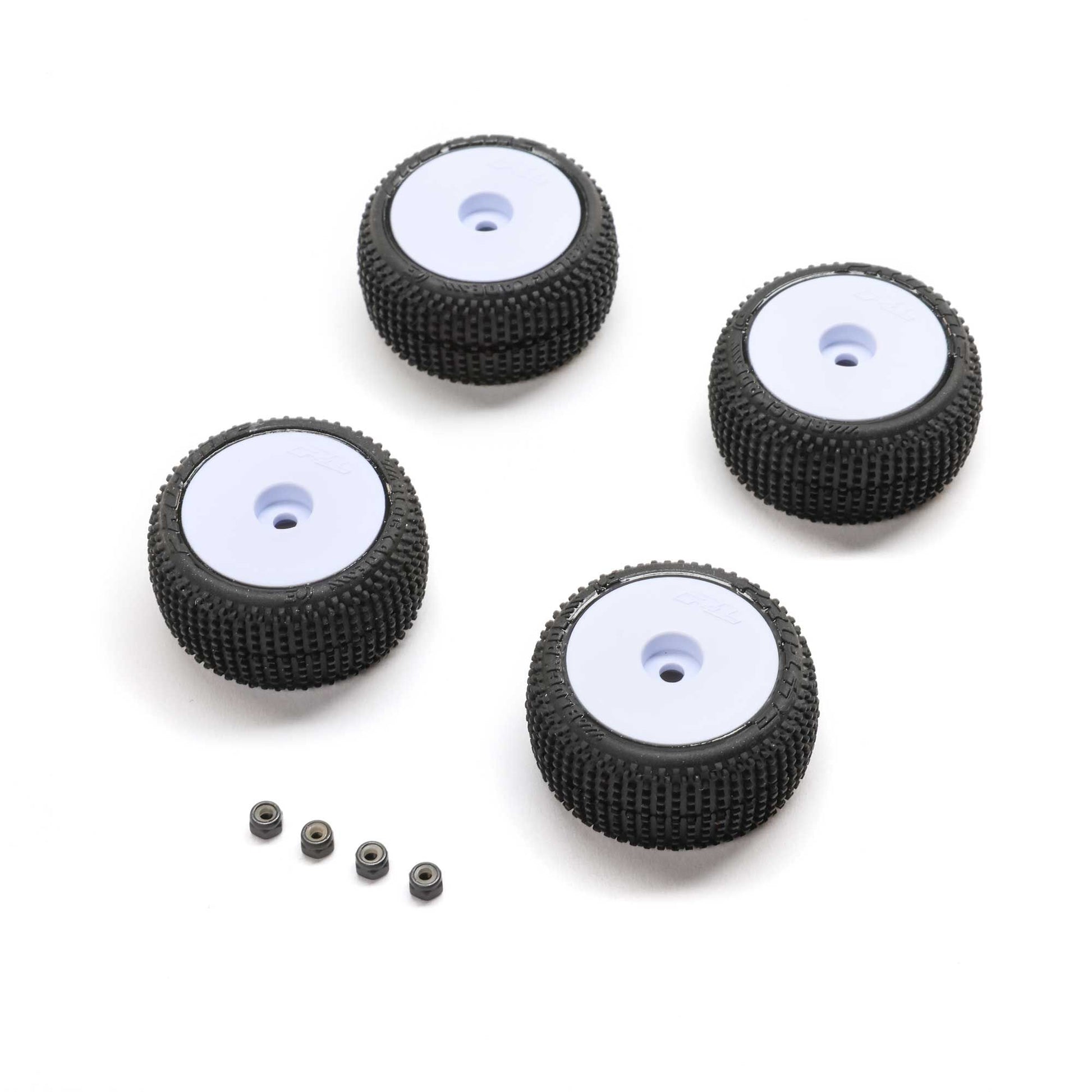 Pro-Line Racing PRO-2633 Micro-T Blockade Tire Proline OE Wheel, White Mounted