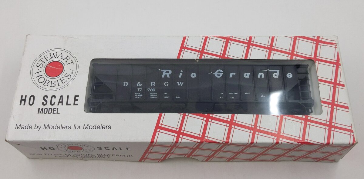 Stewart Hobbies 10208 HO RIO GRANDE 70 TON 12 PANEL 3 BAY HOPPER KIT