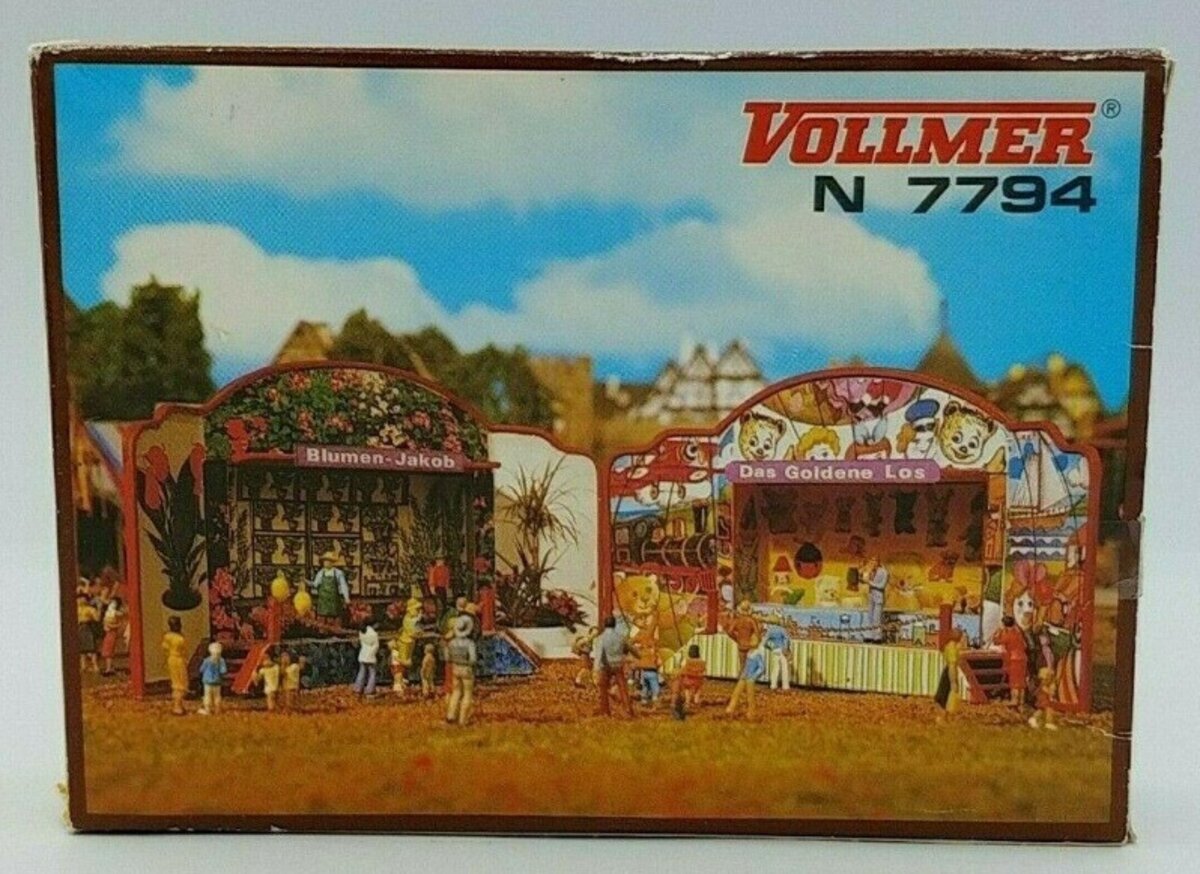 Vollmer 7794 N Scale Carnival Stands Building Kit