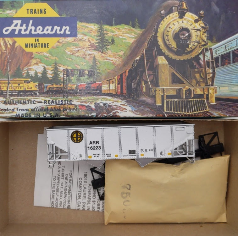 Athearn 2353 HO Bev-Bel Alaska Railroad 34' 2-Bay Ribside Hopper # 16223 Kit