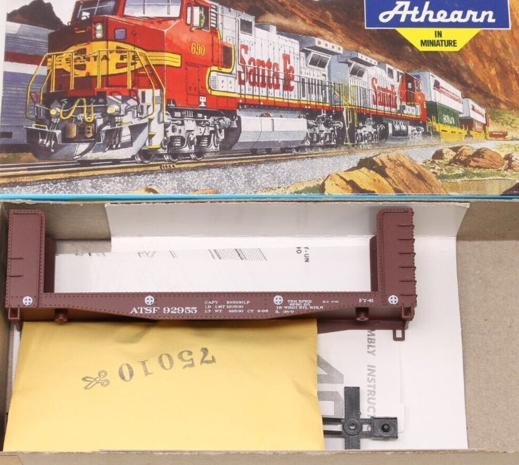 Athearn 1457 HO Scale Atchison Topeka Santa Fe Pulpwood Car # 92955 Kit