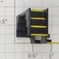 S-Helper 653-11-01-GN Black w/Yellow Step Edge Multiple Unit Switcher Pilot Base
