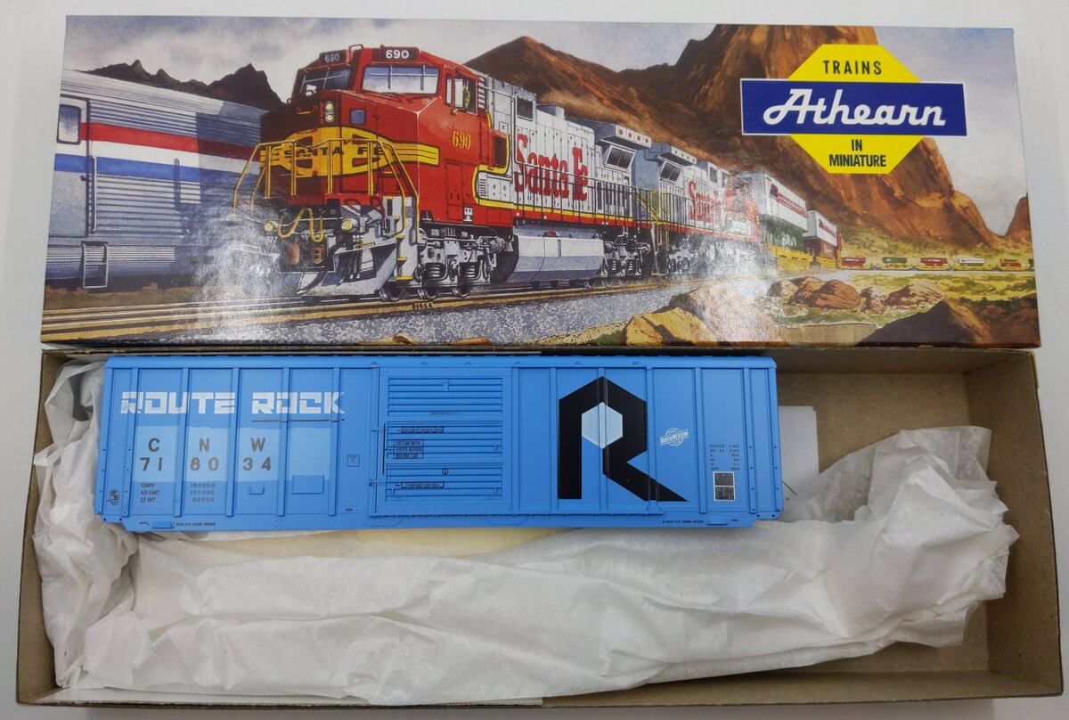 Athearn 5834 HO Route Rock 50' PS 5344 Boxcar Kit #718034