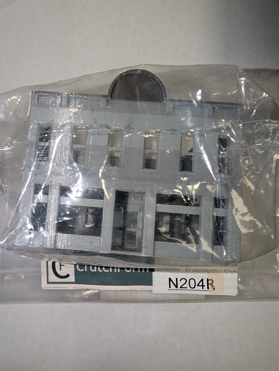 CrutchForm N204R N Scale 3-D Printed Open Air Two Story Store Front Building