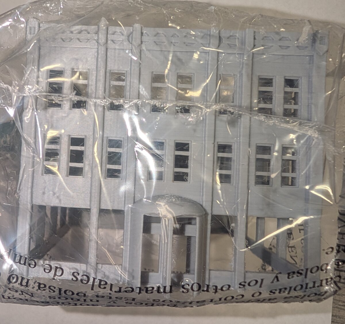 CrutchForm N304R N Scale 3-D Printed Open Air Three Story Office Building