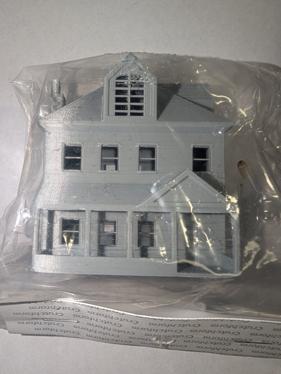 CrutchForm NG06R N Scale 3-D Printed Two Story Family Home w/Porch