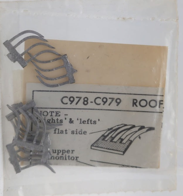 Walthers C978 HO Scale  Roof Beading Metal Part (Pack of 12)