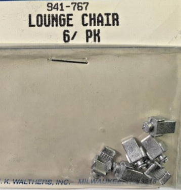 Walthers 941-767 HO Scale Lounge Chairs Metal Part (Pack of 5)