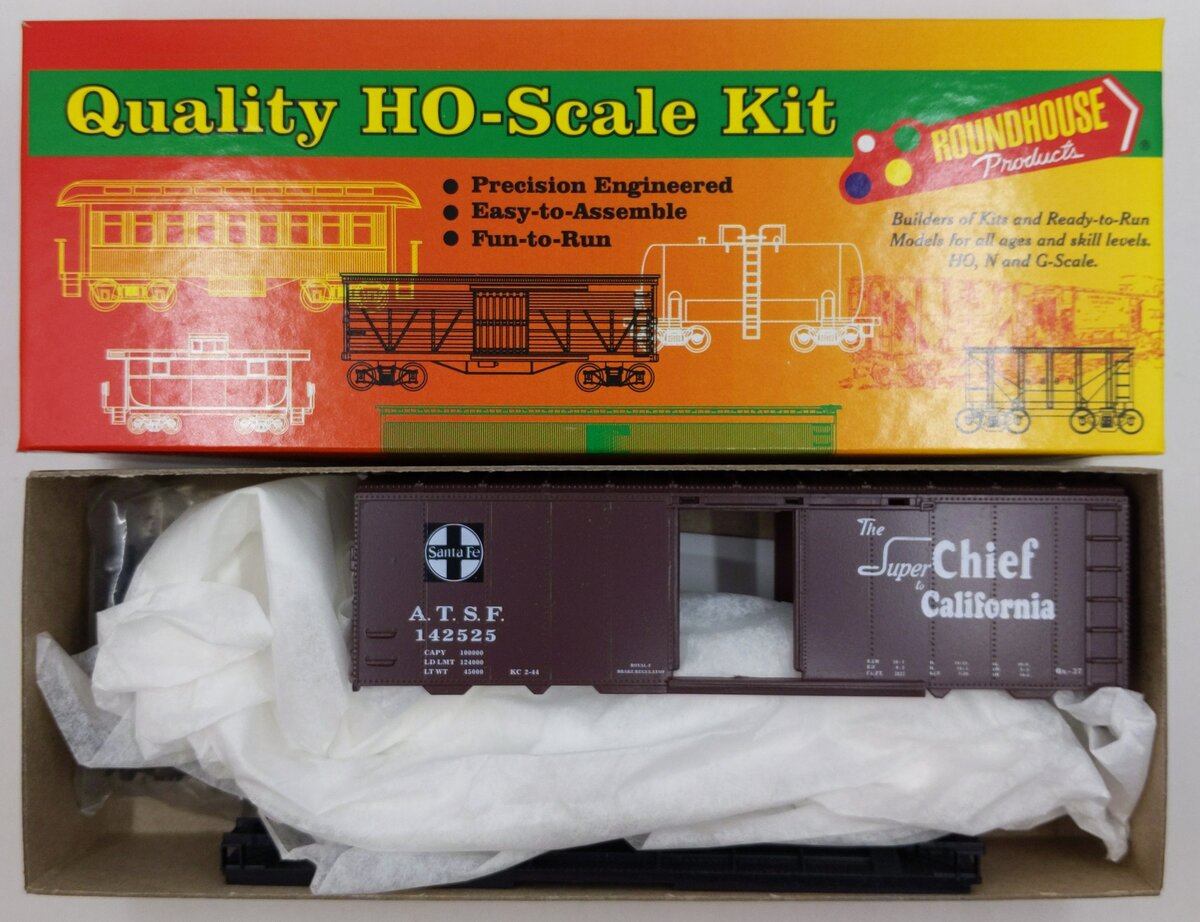 Roundhouse 07892 HO Santa Fe The Super Chief 40' AAR Boxcar # 142525 Kit