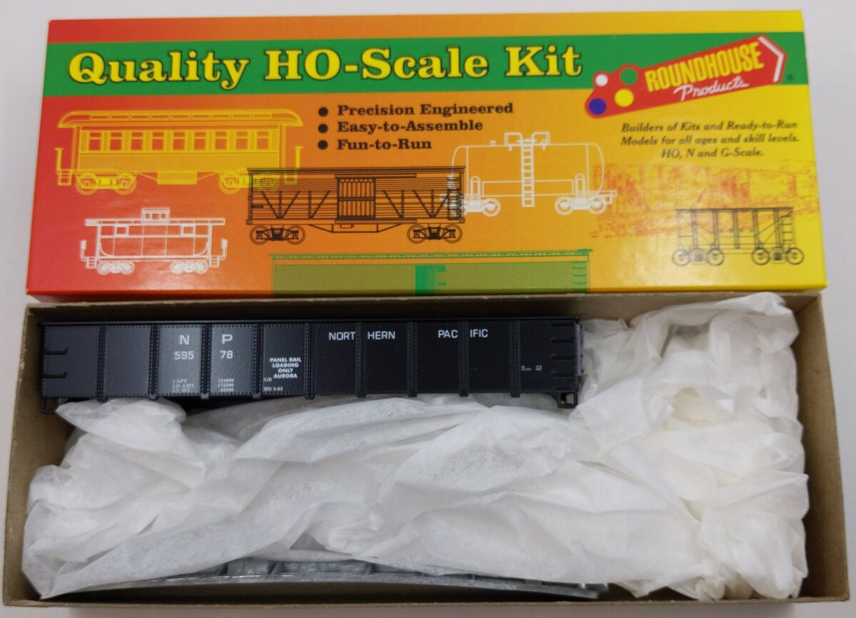 Roundhouse 01365 HO Northern Pacific 40' Gondola Kit #59578