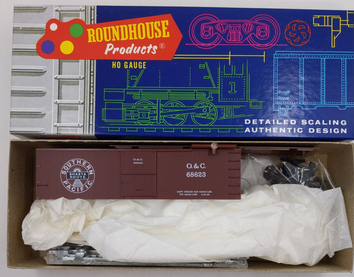 Roundhouse 7809 HO S.P./Shasta 36' Open Top Boxcar Kit #68623