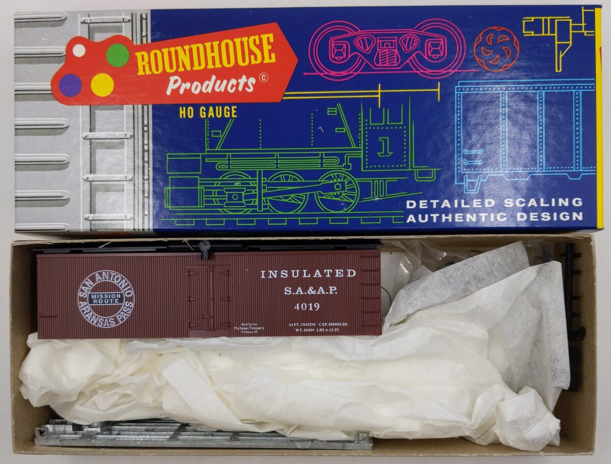 Roundhouse 3080 HO SA&AP Open Top Reefer Car Kit #4019