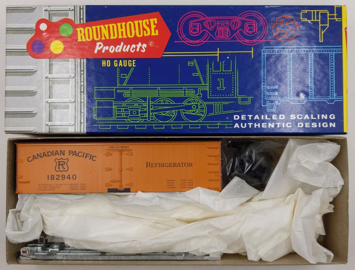 Roundhouse 3164 HO Canadian Pacific 36' Old Timer Reefer # 182940 Kit