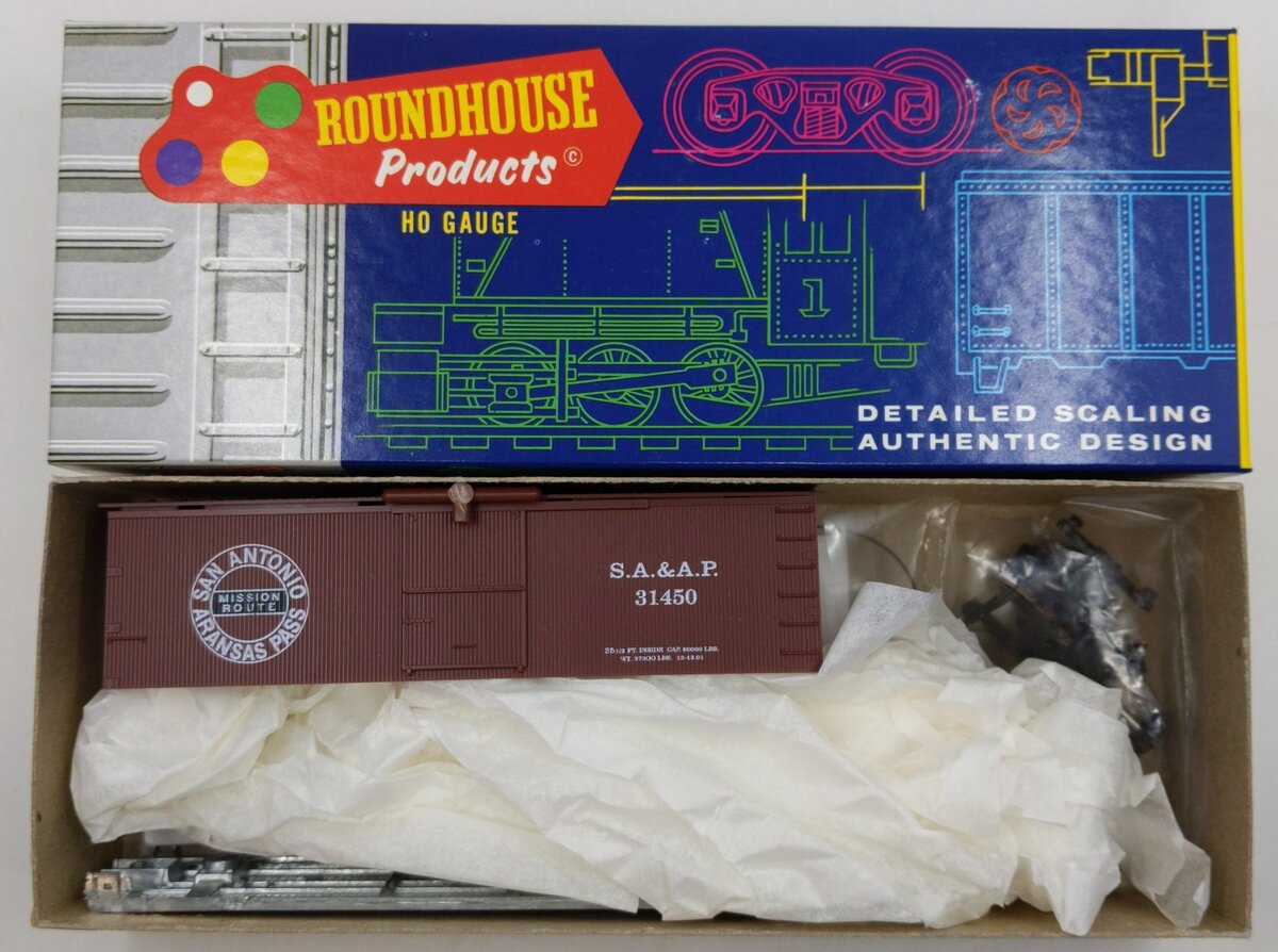 Roundhouse 7812 HO SA & AP 36' Open Top Boxcar Kit #31450
