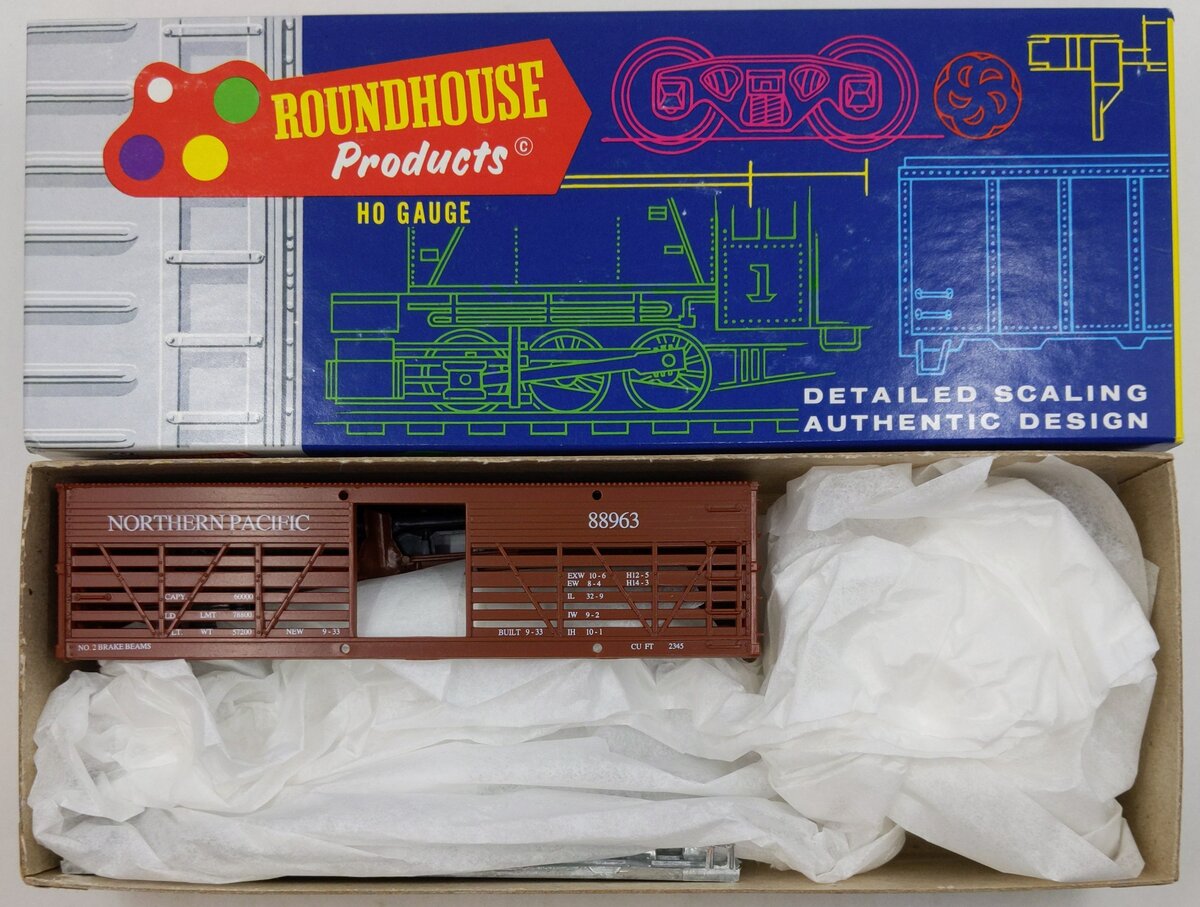 Roundhouse 3270 HO Northern Pacific Old Time Stock Car #88963 Kit