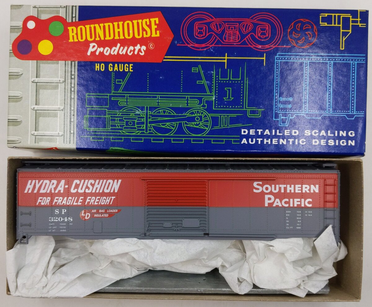 Roundhouse 1216 HO Southern Pacific 50' Box Car Kit #32048