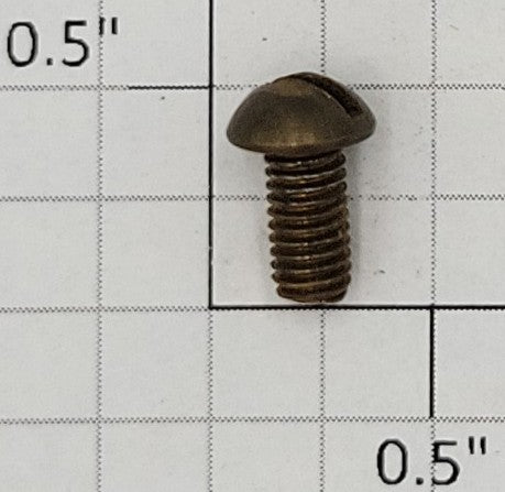 Acme 10-32 #10-32 x 3/8" Brass Round Head Slotted Screw