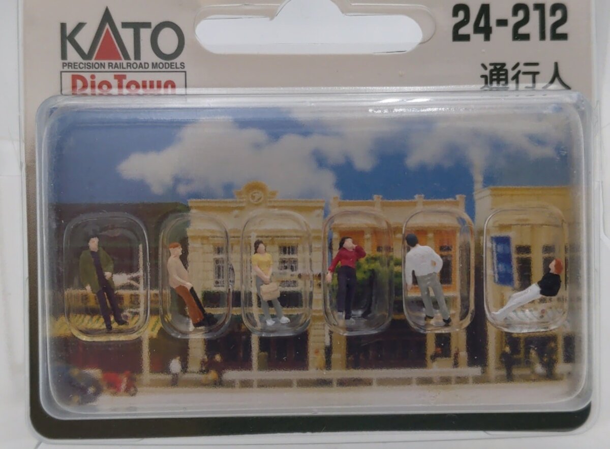 Kato 24-212 N Scale DioTown Pedestrian Painted Figures (Set of 6)