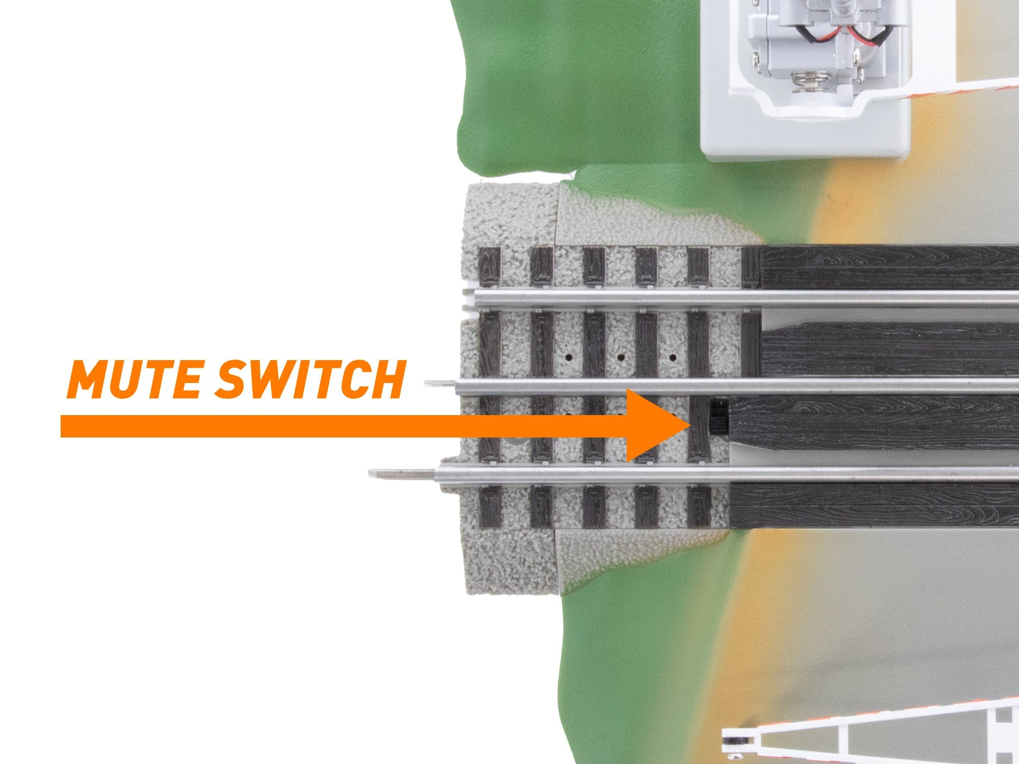 Lionel 2529070 O Fastrack Grade Crossing with Gates & Flashers