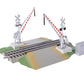 Lionel 2529070 O Fastrack Grade Crossing with Gates & Flashers